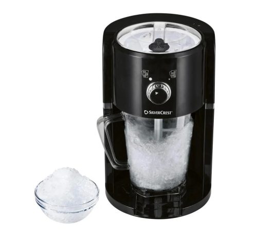 SilverCrest SSM 30 B1 Slushy Marker Jégkása készítő gép (jégkocka daráló mixer / jégkásakészítő),  fekete, 1,1 liter / 30 W