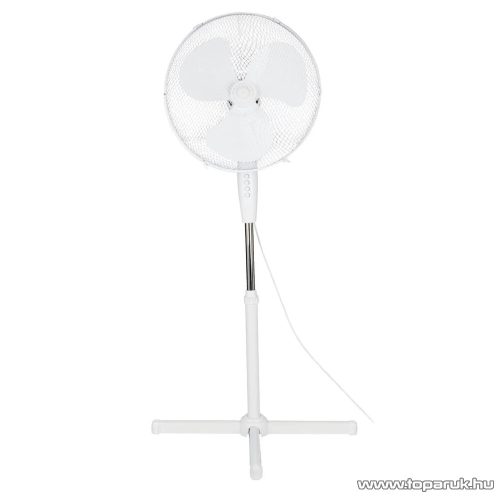 SilverCrest SSVF 38 A1 Álló ventilátor oszcilláció funkcióval, állítható magasságú, 105-125 cm, 45 W, fehér