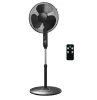 Tronic / SilverCrest SSVF 45 D2 BK Álló ventilátor oszcilláció és időzítő funkcióval + távirányítóval, 45 W, fekete