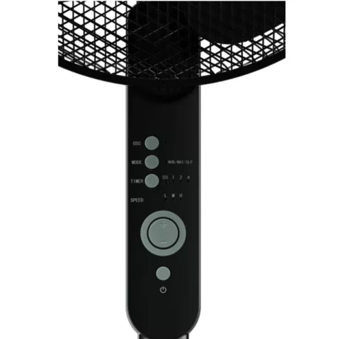 Tronic / SilverCrest SSVF 45 D2 BK Álló ventilátor oszcilláció és időzítő funkcióval + távirányítóval, 45 W, fekete