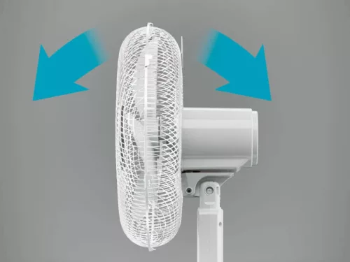 Tronic / SilverCrest SSVF 45 D2 WH Álló ventilátor oszcilláció és időzítő funkcióval + távirányítóval, 45 W, fehér