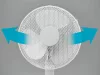 Tronic / SilverCrest SSVF 45 D2 WH Álló ventilátor oszcilláció és időzítő funkcióval + távirányítóval, 45 W, fehér