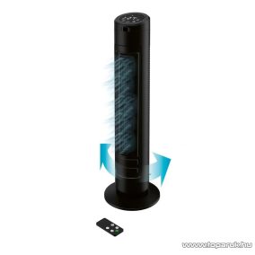   SilverCrest STVL 50 C1 Digitális toronyventilátor, oszlopventilátor LED kijelzővel, távirányítóval, fekete, 50 W (HG08853A)