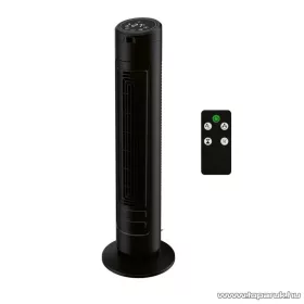   SilverCrest STVL 50 C1 Digitális toronyventilátor, oszlopventilátor LED kijelzővel, távirányítóval, fekete, 50 W (HG08853A)