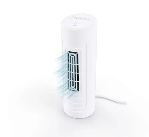 SilverCrest STVM 30 C1 WH Asztali mini oszlop ventilátor oszcilláló funkcióval, 30 W, fehér