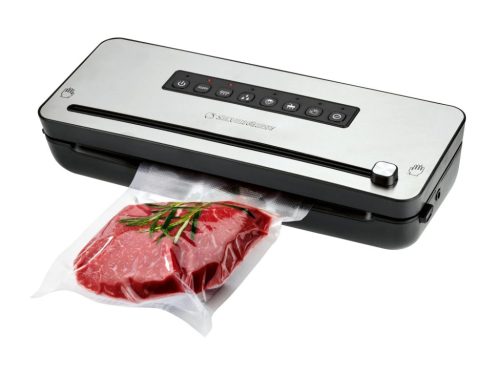 (SZÁLLÍTÁSI SÉRÜLT / K232097) SilverCrest SVEB 160 C4 Wet and Soft Nemesacél prémium vákuumcsomagoló fóliahegesztő, inox, 160 W