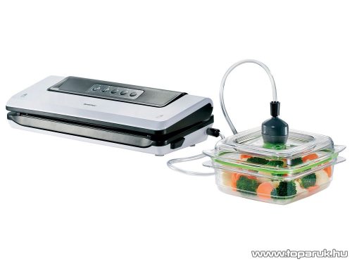 SilverCrest SV 125 B2 sous-vide vákuumcsomagoló fóliahegesztő, WET és SOFT programmal, lágyvákuumozás funkcióval