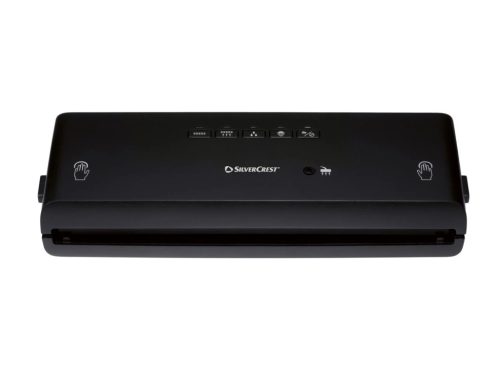 SilverCrest SV 130 A1 Black sous-vide vákuumcsomagoló fóliahegesztő, WET és SOFT programmal, lágyvákuumozás funkcióval, 130 W / fekete