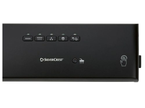 SilverCrest SV 130 A1 Black sous-vide vákuumcsomagoló fóliahegesztő, WET és SOFT programmal, lágyvákuumozás funkcióval, 130 W / fekete