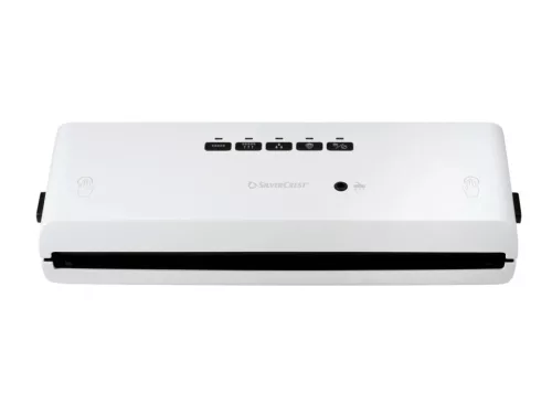 SilverCrest SV 130 A1 White sous-vide vákuumcsomagoló fóliahegesztő, WET és SOFT programmal, lágyvákuumozás funkcióval, 130 W / fehér