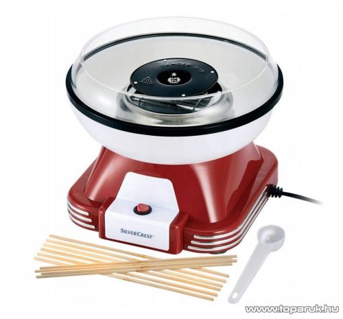 (bontott / 312741) SilverCrest SZM 500 B2 Vattacukor készítő gép, piros-fehér, 500W