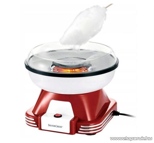 (bontott / 312741) SilverCrest SZM 500 B2 Vattacukor készítő gép, piros-fehér, 500W