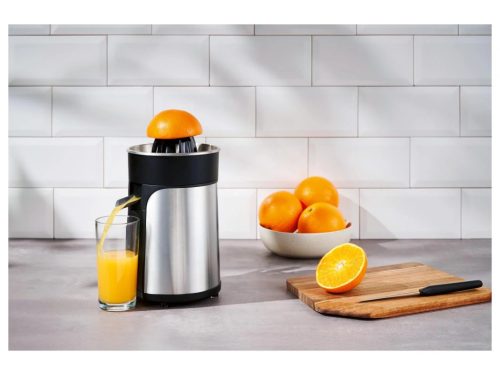 SilverCrest SZP 85 A1 INOX Elektromos citrusfacsaró citrus prés friss gyümölcslevek készítéséhez, rozsdamentes acél házzal, 85 W