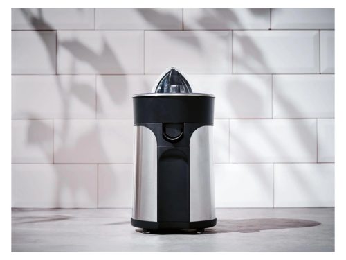 SilverCrest SZP 85 A1 INOX Elektromos citrusfacsaró citrus prés friss gyümölcslevek készítéséhez, rozsdamentes acél házzal, 85 W
