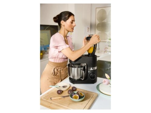 SilverCrest SKMW 900 C1 BK Konyhai robotgép turmix feltéttel, beépített mérleggel, digitális időzítővel és LED kijelzővel, 8 sebességfokozat, fekete, 900 W, 5 L