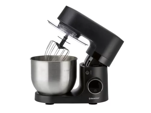 SilverCrest SKM 600 F1 BLACK Konyhai robotgép digitális időzítővel, LED kijelzővel, 8 sebességfokozattal, fekete, 5 L, 600 W
