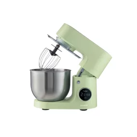   SilverCrest SKM 600 F1 GREEN Konyhai robotgép digitális időzítővel, LED kijelzővel, 8 sebességfokozattal, pisztácia zöld, 5 L, 600 W