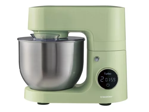 SilverCrest SKM 600 F1 GREEN Konyhai robotgép digitális időzítővel, LED kijelzővel, 8 sebességfokozattal, pisztácia zöld, 5 L, 600 W