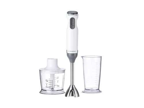 Nemesacél pürésítő szár és 500 ml-es aprító edény nemesacél késsel