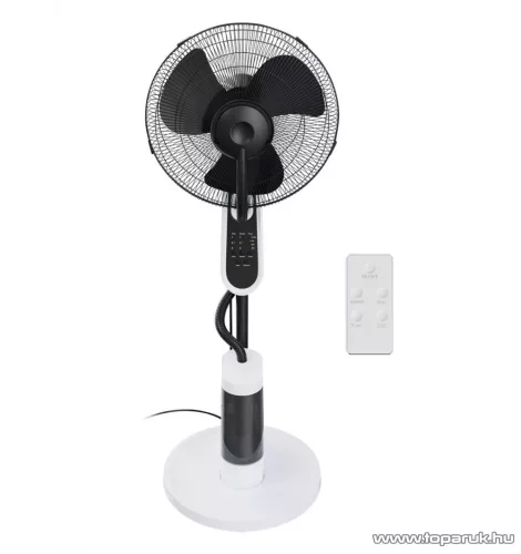 SilverCrest SSVS 85 B2 Vízporlasztós ventilátor, párásító / vízpermet ventilátor távirányítóval, fekete-fehér (40 cm átmérő)