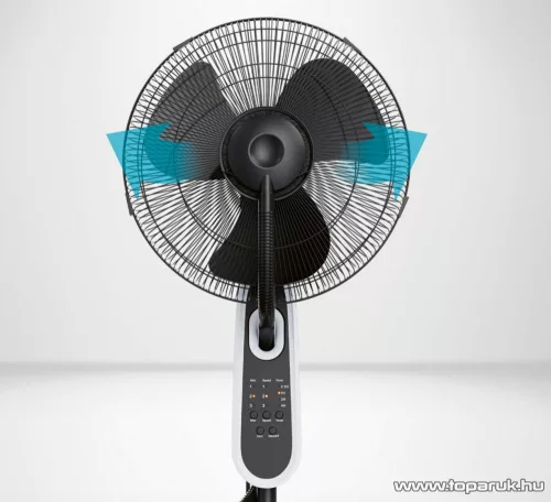 SilverCrest SSVS 85 B2 Vízporlasztós ventilátor, párásító / vízpermet ventilátor távirányítóval, fekete-fehér (40 cm átmérő)