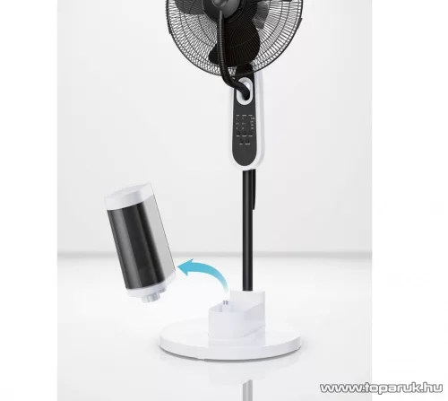 SilverCrest SSVS 85 B2 Vízporlasztós ventilátor, párásító / vízpermet ventilátor távirányítóval, fekete-fehér (40 cm átmérő)