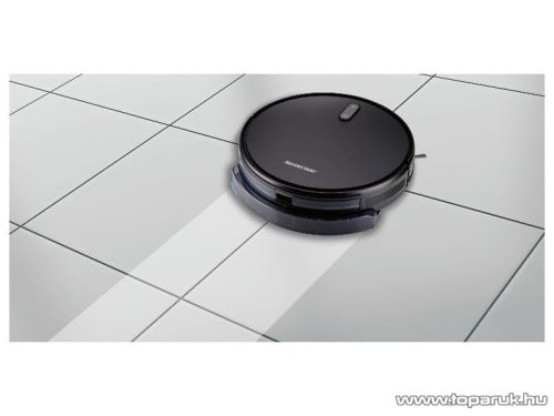 (HASZNÁLT / K234724) SilverCrest SSWR C2 Black robotporszívó vákuum törlő funkcióval, távirányítóval és töltő dokkolóval, fekete