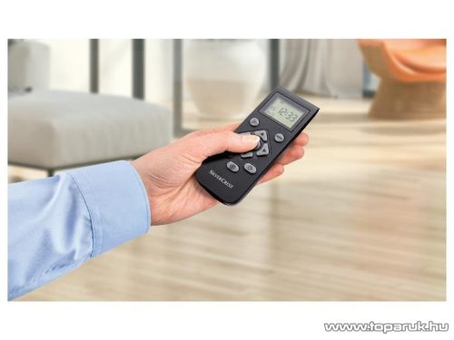 (HASZNÁLT / K234724) SilverCrest SSWR C2 Black robotporszívó vákuum törlő funkcióval, távirányítóval és töltő dokkolóval, fekete