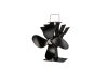 Tronic HG10349A Kandallóventilátor, kályhaventilátor fogantyúval (szabadon álló kivitel), 18 cm, fekete