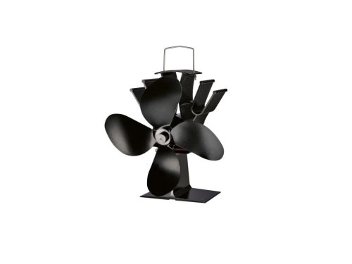 Tronic HG10349A Kandallóventilátor, kályhaventilátor fogantyúval (szabadon álló kivitel), 18 cm, fekete