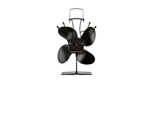 Tronic HG10349A Kandallóventilátor, kályhaventilátor fogantyúval (szabadon álló kivitel), 18 cm, fekete