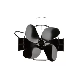   Tronic HG10349B Kandallóventilátor, kályhaventilátor fogantyúval (kéményre szerelhető, csőcsatlakozós kivitel), 18 cm, fekete