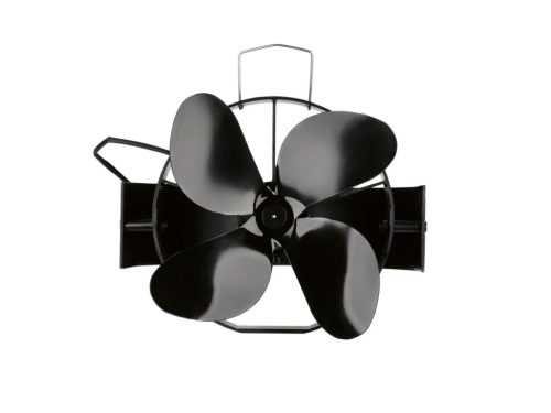 Tronic HG10349B Kandallóventilátor, kályhaventilátor fogantyúval (kéményre szerelhető, csőcsatlakozós kivitel), 18 cm, fekete
