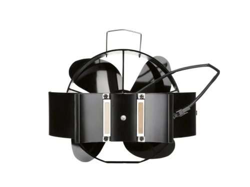 Tronic HG10349B Kandallóventilátor, kályhaventilátor fogantyúval (kéményre szerelhető, csőcsatlakozós kivitel), 18 cm, fekete