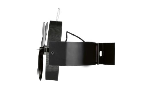 Tronic HG10349B Kandallóventilátor, kályhaventilátor fogantyúval (kéményre szerelhető, csőcsatlakozós kivitel), 18 cm, fekete