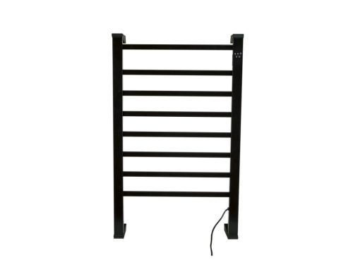 TRONIC SHH 150 E2 BK elektromos törölközőmelegítő 8 fűtőrúddal, fekete kivitel