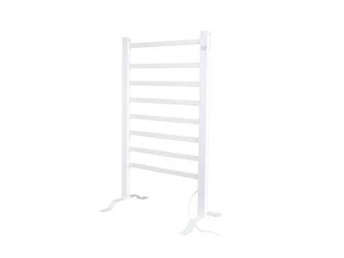 TRONIC SHH 150 E2 WH Álló és falra szerelhető fűtött, elektromos törölközőszárító radiátor időzítő funkcióval, fehér, 150 W