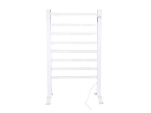 TRONIC SHH 150 E2 WH Álló és falra szerelhető fűtött, elektromos törölközőszárító radiátor időzítő funkcióval, fehér, 150 W
