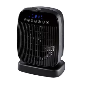   Tronic THLF 2000 E4 BK Digitális fűtőventilátor, ventilátoros hősugárzó fűtőtest távirányítóval, 2000 W, fekete