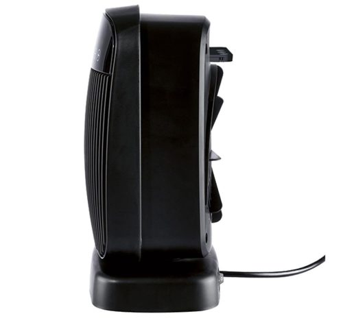 Tronic THLF 2000 E4 BK Digitális fűtőventilátor, ventilátoros hősugárzó fűtőtest távirányítóval, 2000 W, fekete