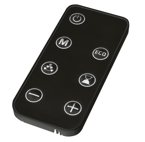 Tronic THLF 2000 E4 BK Digitális fűtőventilátor, ventilátoros hősugárzó fűtőtest távirányítóval, 2000 W, fekete