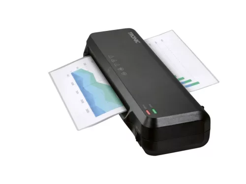TRONIC TLA 230 A1 BK A4 lamináló gép fekete színben, meleglamináláshoz, 5 db lamináló fóliával