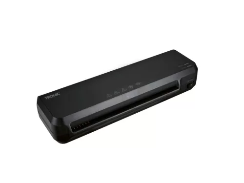 TRONIC TLA 230 A1 BK A4 lamináló gép (laminátor), 5 db lamináló fóliával (meleglamináláshoz), fekete, 265 W