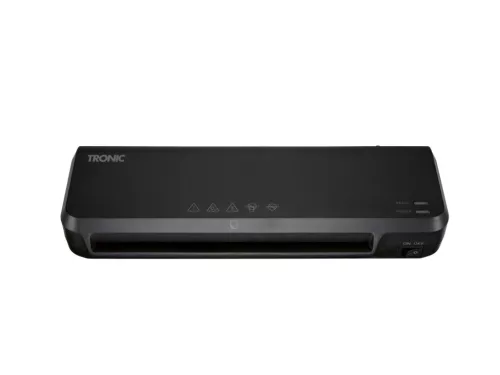 TRONIC TLA 230 A1 BK A4 lamináló gép (laminátor), 5 db lamináló fóliával (meleglamináláshoz), fekete, 265 W
