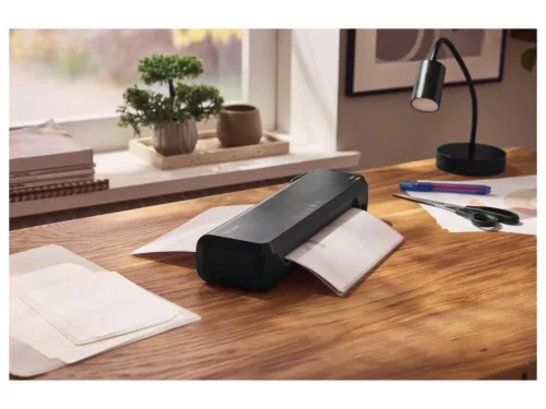 TRONIC TLA 230 A1 BK A4 lamináló gép (laminátor), 5 db lamináló fóliával (meleglamináláshoz), fekete, 265 W