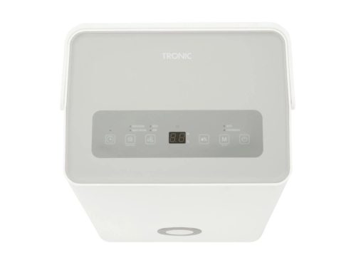 Páramentesítő hátoldala mosható porszűrővel és folyamatos vízelvezető csatlakozással