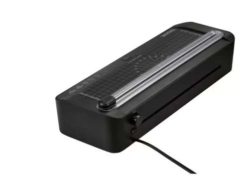 Tronic TLG 300 C2 BK A4-es hideg - meleg lamináló, laminátor, laminálógép görgős papírvágóval, 30 db lamináló fóliával, fekete, 300 W