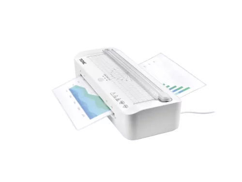 TRONIC TLG 300 C2 WH A4 lamináló gép hideg és meleg lamináláshoz, görgős papírvágóval, fehér