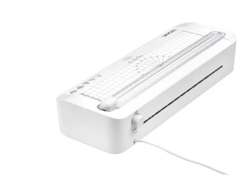 Tronic TLG 300 C2 WH A4-es hideg - meleg lamináló, laminátor, laminálógép görgős papírvágóval, 30 db lamináló fóliával, fehér 300 W