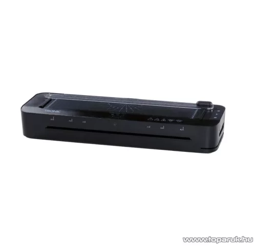 TRONIC TLG 400 A1 BK Prémium A3 / A4 hideg - meleg lamináló gép, laminátor, laminálógép görgős papírvágóval és 8 db A3 lamináló fóliával, fekete, 400W